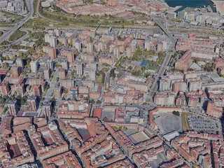 Gijon City, Spain (2023) 3D Model preview