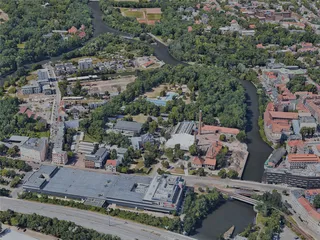 Halle (Saale) City, Germany (2022) 3D Model preview
