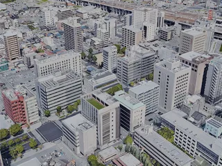 Himeji City, Japan (2022) 3D Model preview