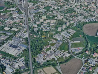 Klagenfurt am Worthersee City, Austria (2023) 3D Model preview