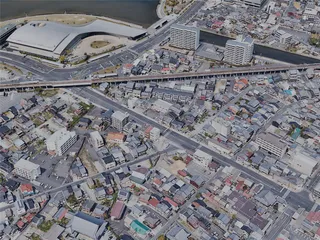 Matsue City, Japan (2023) 3D Model preview