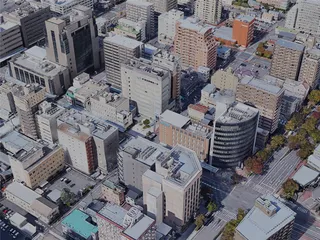 Niigata City, Japan (2023) 3D Model preview