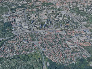 Olsztyn City, Poland (2024) 3D Model preview