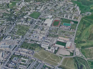 Aberdeen City, UK (2024) 3D Model preview