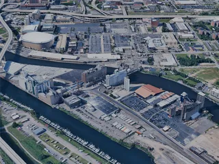 Buffalo City, NY, USA (2024) 3D Model preview