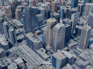 Calgary City, AB, Canada (2024) 3D Model preview
