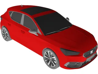 Seat Leon FR (2022) 3D Model preview