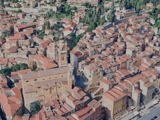 Menton City, France (2023) 3D Model preview