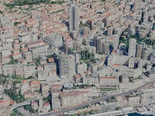 Monaco City, Monaco (2024) 3D Model preview