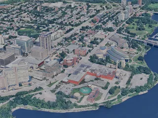 Ottawa City, ON, Canada (2024) 3D Model preview