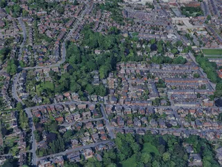 Stoke on Trent City, UK (2024) 3D Model preview