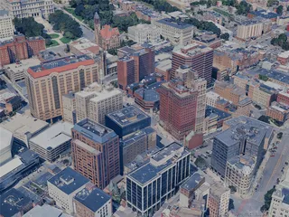 Albany City, NY, USA (2024) 3D Model preview
