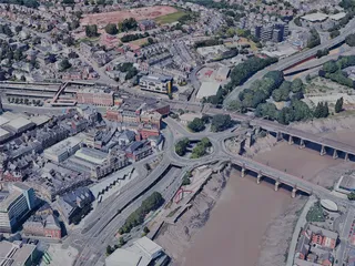 Newport City, UK (2023) 3D Model preview