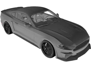 Ford Mustang Roush Stage 3 3D Model preview