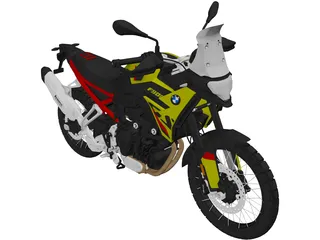 BMW F900GS (2024) 3D Model preview