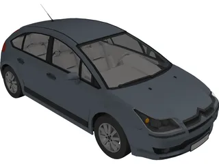 Citroen C4 3D Model preview