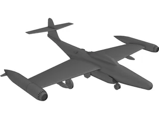 Northrop F-89 Scorpion 3D Model preview
