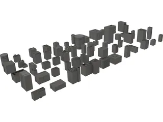 Buildings Collection 3D Model preview