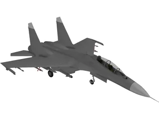 Sukhoi Su-30 Flanker-C 3D Model preview