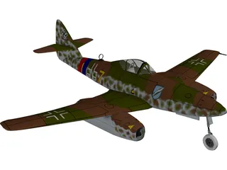 Messerschmidt Me-262-A1 3D Model preview