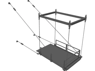 Hoisting Platform 3D Model preview