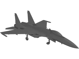 Sukhoi Su-35 Flanker-E 3D Model preview