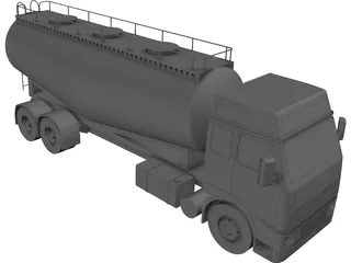 Volvo Cement Truck 3D Model preview