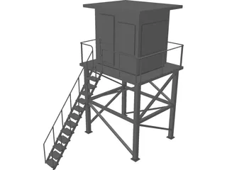 Control Cabin 3D Model preview