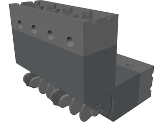 V8 Engine 3D Model preview