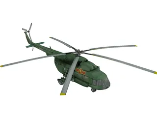 Mil Mi-8MT Hip 3D Model preview