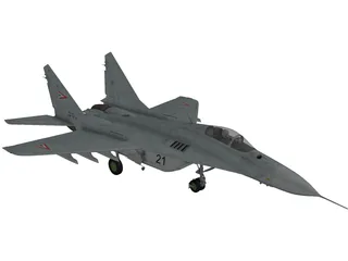 MiG-29A 3D Model preview