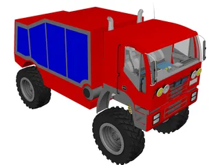 Rally Truck 3D Model preview
