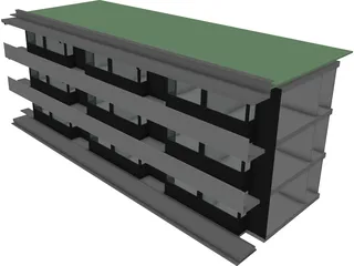 Kantoorgebouw Luxumburg 3D Model preview