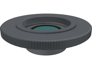 Magnifying Lens 3D Model preview