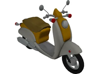 Scooter Vespa 3D Model preview