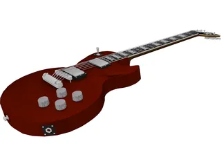 Gibson Electric Guitar Les Paul 3D Model preview