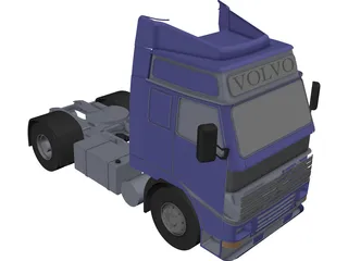 Volvo Truck 3D Model preview