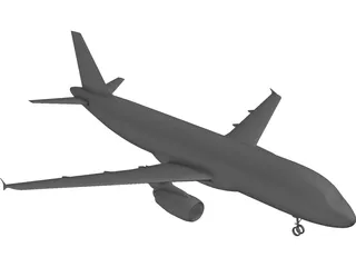 Airbus A320 3D Model preview