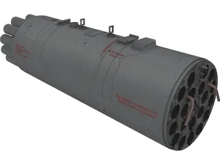 B-8V20A1 Rocket Pod 3D Model preview