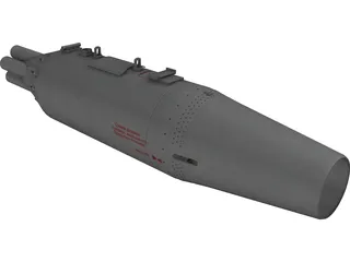 UB-16-M57-UMP Rocket Pod 3D Model preview