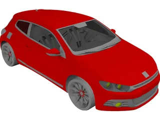 Volkswagen Scirocco (2009) 3D Model preview