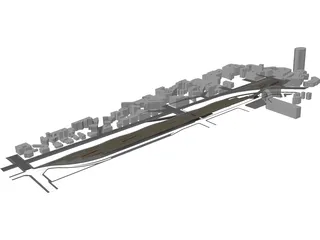 Bridge Building 3D Model preview