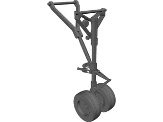 Landing Gear Nose 3D Model preview