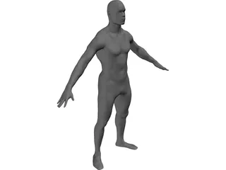 Man Body International 3D Model preview