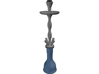 Shisha for 4 Tubes 3D Model preview