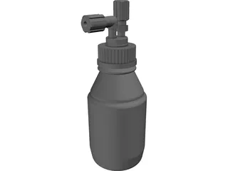 GL45 Media Bottle 3D Model preview
