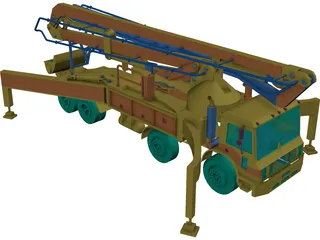 Schwing Truck 3D Model preview