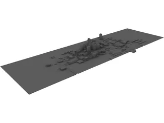 F1 Phoenix Grand Prix Track 1991 Layout 3D Model preview