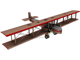 Farman F.60 Goliath 3D Model preview