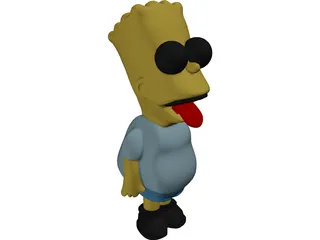 Simpsons Bart 3D Model preview